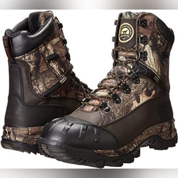 Irish Setter Grizzly Tracker 9'' Waterproof Insulated Mossy Oak Break-Up Boots - Picture 9 of 9
